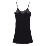 Doen Short Scoop Neck Slip in Black | Slip Dresses | Coveti