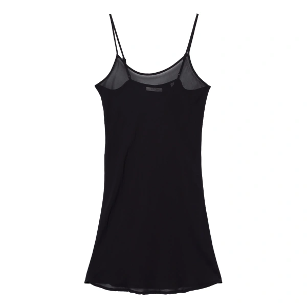 Short Scoop Neck Slip in Black