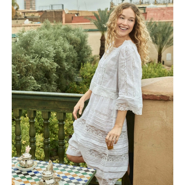 Doen Sidra Skirt in Salt | Midi Skirts | Coveti, view 6