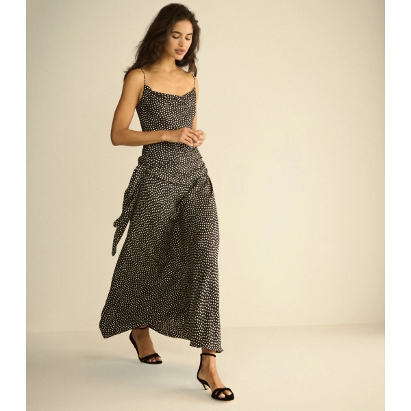 Doen Silvanie Dress in Camille Dot | Midi Dresses | Coveti, view 3