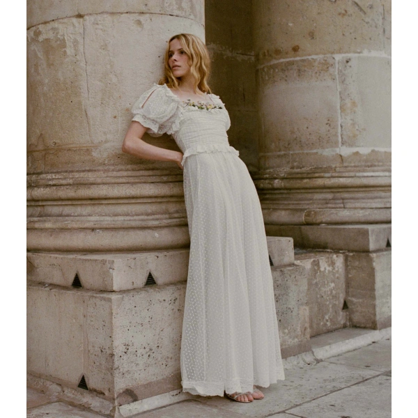 Doen Sol Anniversary Dress in Salt | Maxi Dresses | Coveti, view 4
