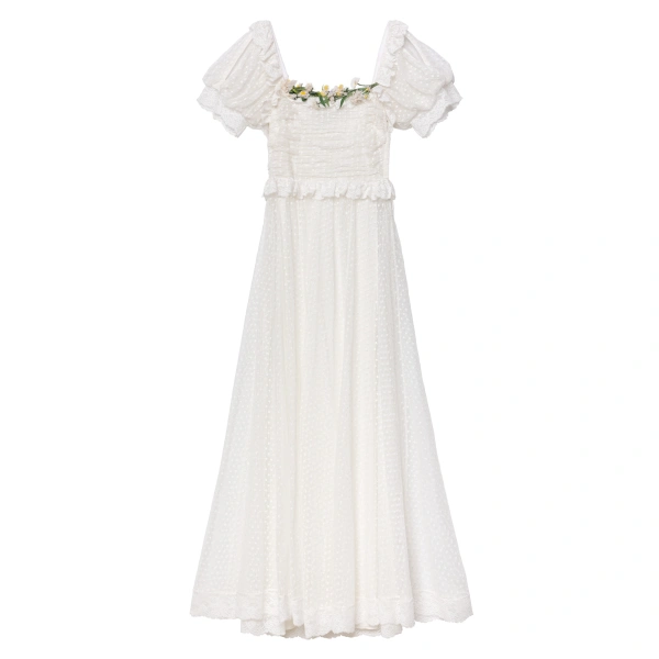 Sol Anniversary Dress in Salt