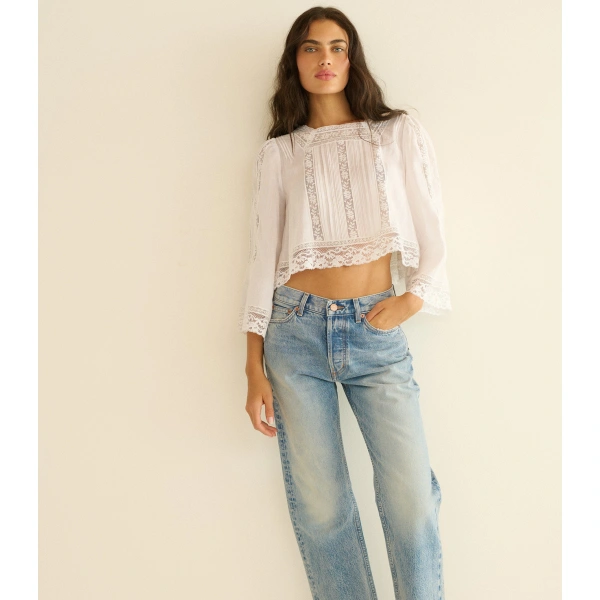 Doen Solstice Top in Salt | Blouses | Coveti, view 5