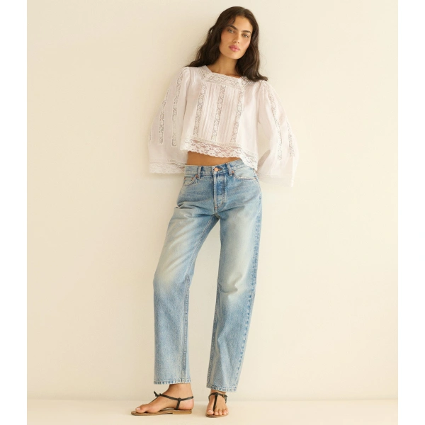 Doen Solstice Top in Salt | Blouses | Coveti, view 6