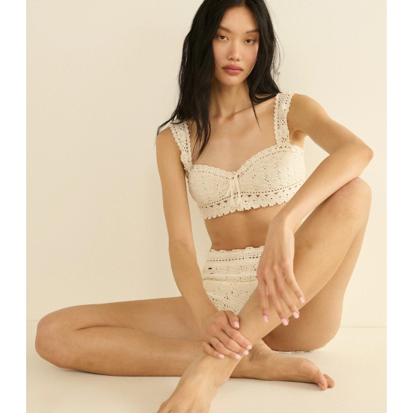 Doen Soria Top in Pearl | Blouses | Coveti, view 2