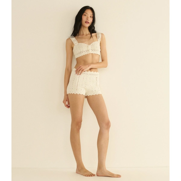 Doen Soria Top in Pearl | Blouses | Coveti, view 4