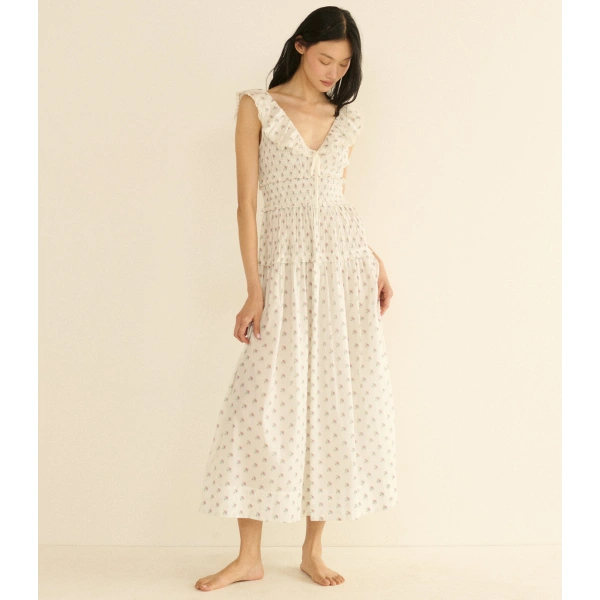 Doen Sorina Dress in Petit Posy Calico | Maxi Dresses | Coveti, view 3