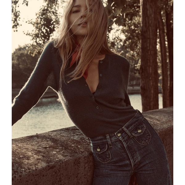 Doen Sylvie Jean in Roussillon Mid Wash | Jeans | Coveti, view 3
