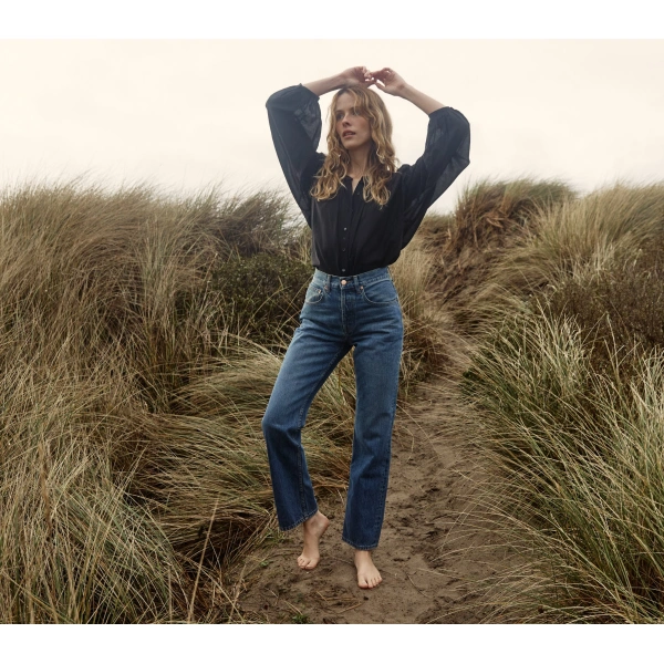 Doen The Jane Blouse in Black | Blouses | Coveti, view 3