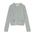 Doen Thea Cashmere Cardigan in Eucalyptus | Cardigans | Coveti