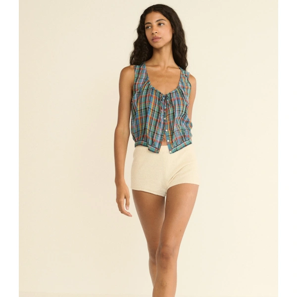 Doen Theo Top in Alderbrook Plaid | Blouses | Coveti, view 6