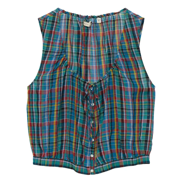 Theo Top in Alderbrook Plaid