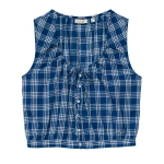 Doen Theo Top in Dorset Plaid | Blouses | Coveti