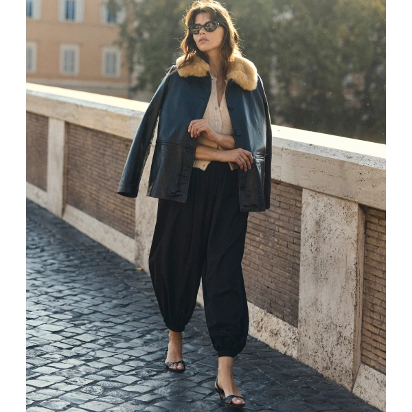 Doen Theonie Pant in Black | Pants | Coveti, view 5