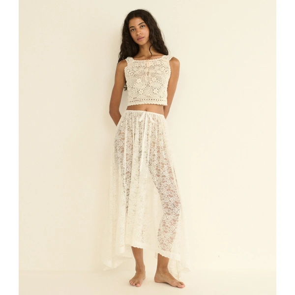 Doen Theresa Top in Pearl | Blouses | Coveti, view 4