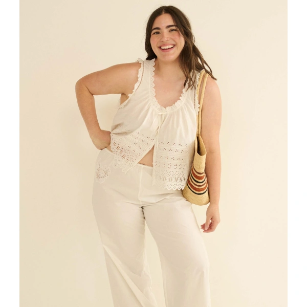 Doen Toussine Top in Salt | Blouses | Coveti, view 5