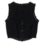 Doen Traveler Top in Black | Blouses | Coveti