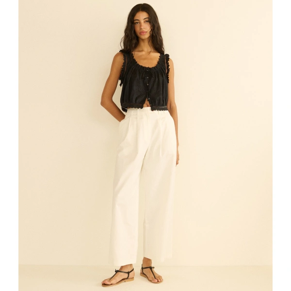 Doen Traveler Top in Black | Blouses | Coveti, view 4
