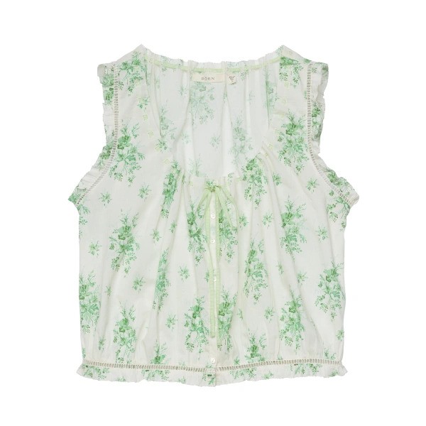 Traveler Top in Vert Petit Bouquet de Chamonix
