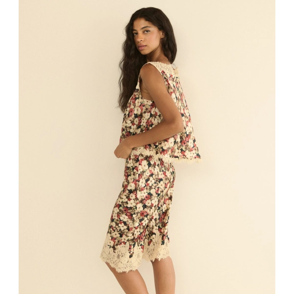 Doen Valerina Top in Wildflower Bramble | Blouses | Coveti, view 4