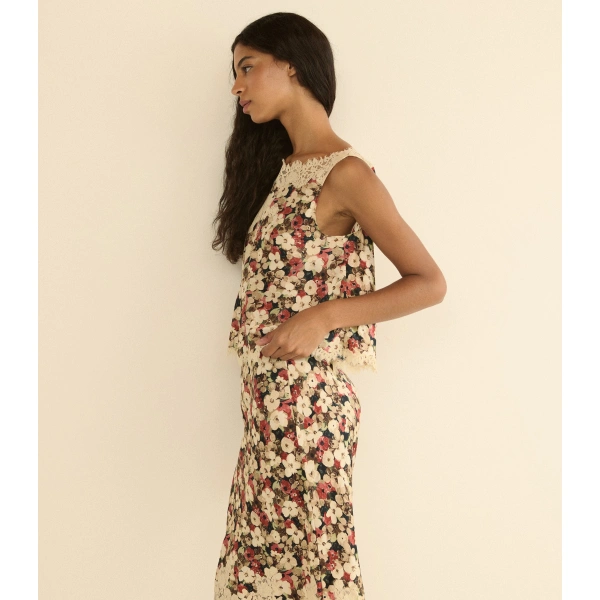 Doen Valerina Top in Wildflower Bramble | Blouses | Coveti, view 5
