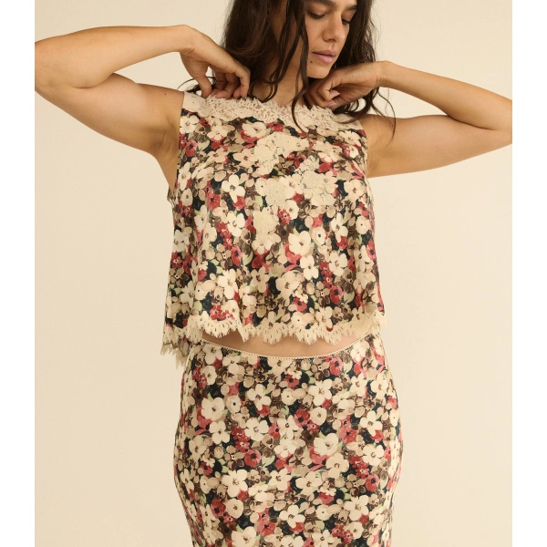 Doen Valerina Top in Wildflower Bramble | Blouses | Coveti, view 6