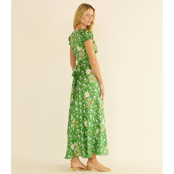 Doen Valerine Dress in Emerald Hollyhock Hills | Maxi Dresses | Coveti, view 6