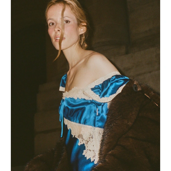 Doen Valline Dress in Sapphire | Midi Dresses | Coveti, view 5
