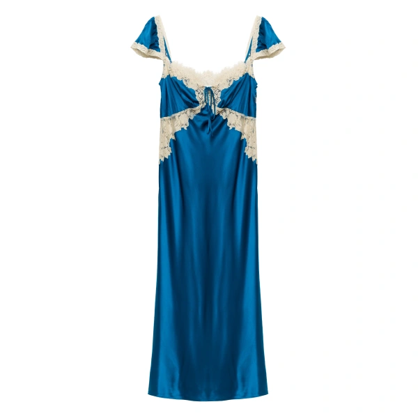Valline Dress in Sapphire