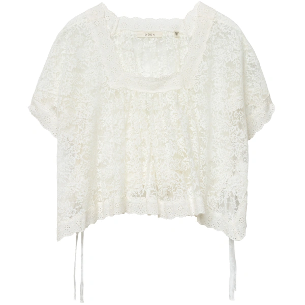 Doen Vennette Top in Salt | Blouses | Coveti