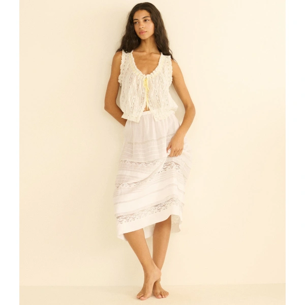 Doen Vetiver Top in Salt | Blouses | Coveti, view 3