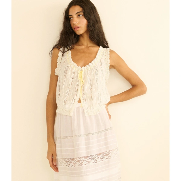 Doen Vetiver Top in Salt | Blouses | Coveti, view 4