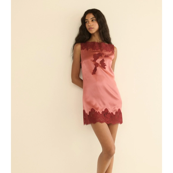 Doen Vida Dress in Mirage Pink | Midi Dresses | Coveti, view 2