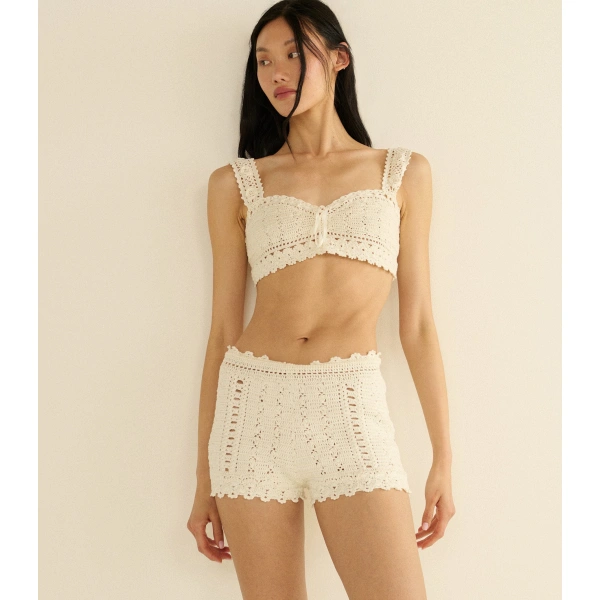 Doen Vista Short in Pearl | Shorts | Coveti, view 4