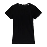 Doen Vivi Tee in Black Quelle Jolie Pointelle | T-Shirts | Coveti