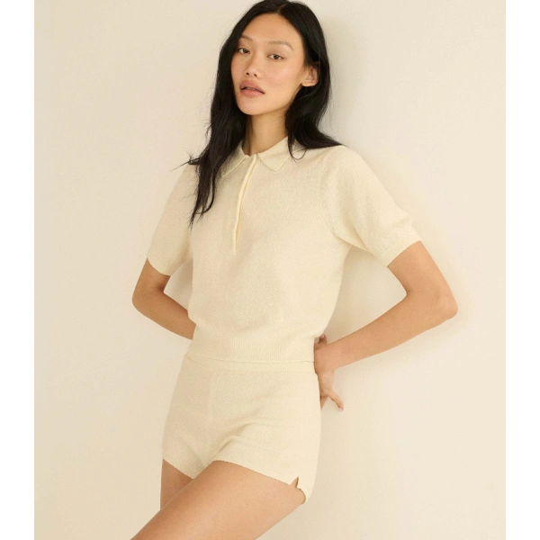 Doen Wes Short in Ivory | Shorts | Coveti, view 2