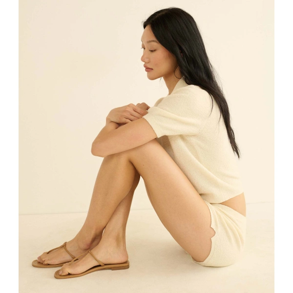 Doen Wes Short in Ivory | Shorts | Coveti, view 5