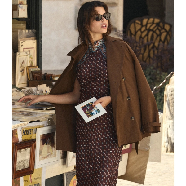 Doen Wolfe Trench in Lichen | Trench Coats | Coveti, view 2