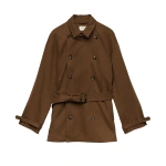 Doen Wolfe Trench in Lichen | Trench Coats | Coveti