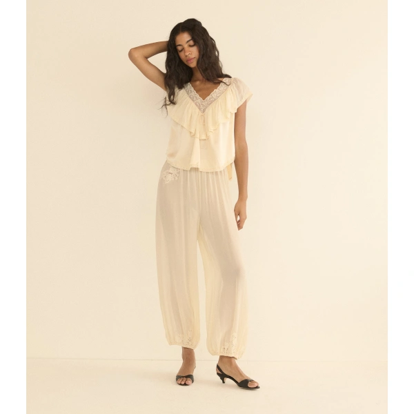 Doen Yadira Top in Candlelight | Blouses | Coveti, view 3