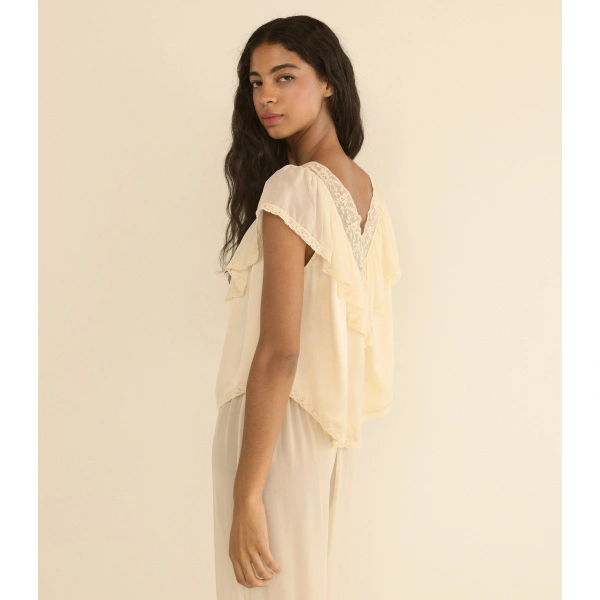 Doen Yadira Top in Candlelight | Blouses | Coveti, view 6