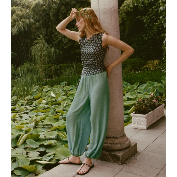Doen Yaria Pant in Malachite | Pants | Coveti, view 3
