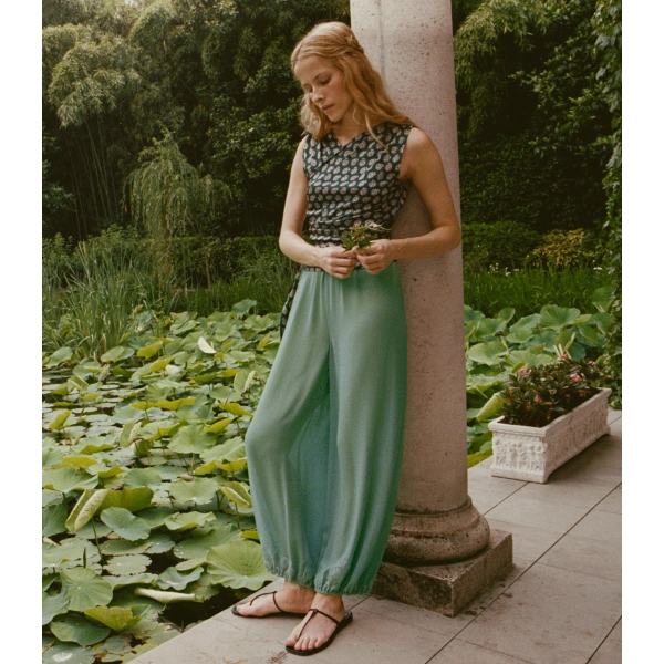 Doen Yaria Pant in Malachite | Pants | Coveti, view 4