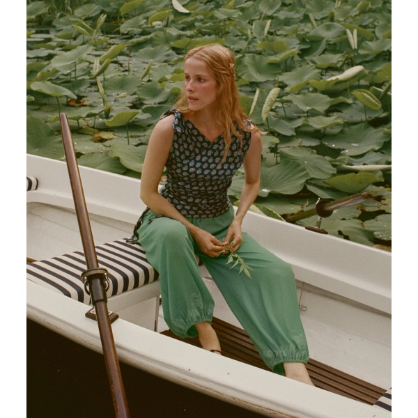 Doen Yaria Pant in Malachite | Pants | Coveti, view 5