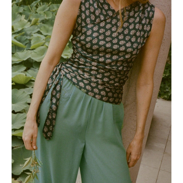 Doen Yaria Pant in Malachite | Pants | Coveti, view 6
