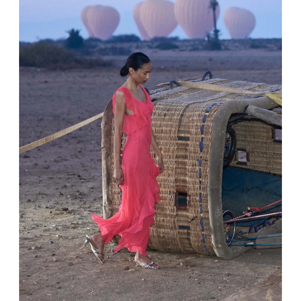 Doen Zelia Dress in Bougainvillea | Maxi Dresses | Coveti, view 3