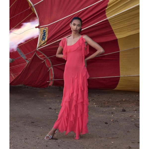 Doen Zelia Dress in Bougainvillea | Maxi Dresses | Coveti, view 4