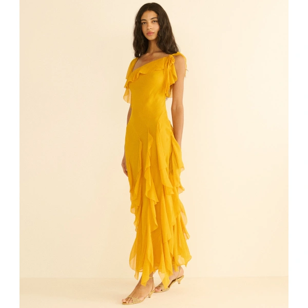 Doen Zelia Dress in Sunflower | Maxi Dresses | Coveti, view 4