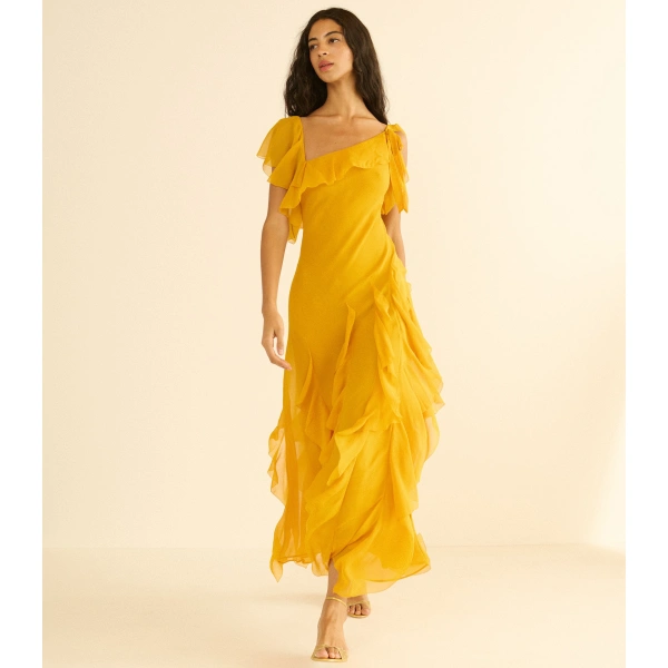 Doen Zelia Dress in Sunflower | Maxi Dresses | Coveti, view 5
