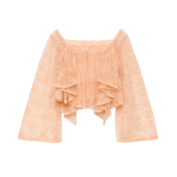 Doen Zelie Top in Toasted Almond | Blouses | Coveti